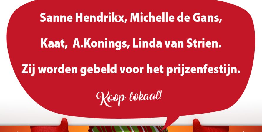 De 1e trekking van de najaarsactie is gewonnen door