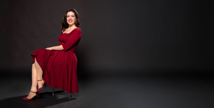 Jazz-zangeres Mirjam van Dam in d'Engelenburgh