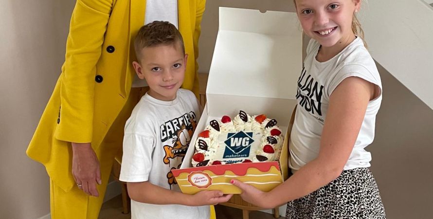 Taartuitreiking WG Makelaars