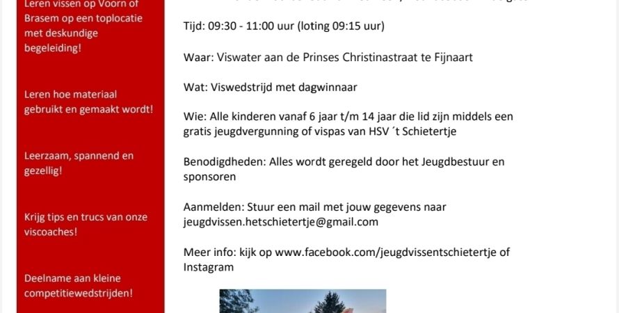 Individuele Viswedstrijden tijdens de herfstvakantie