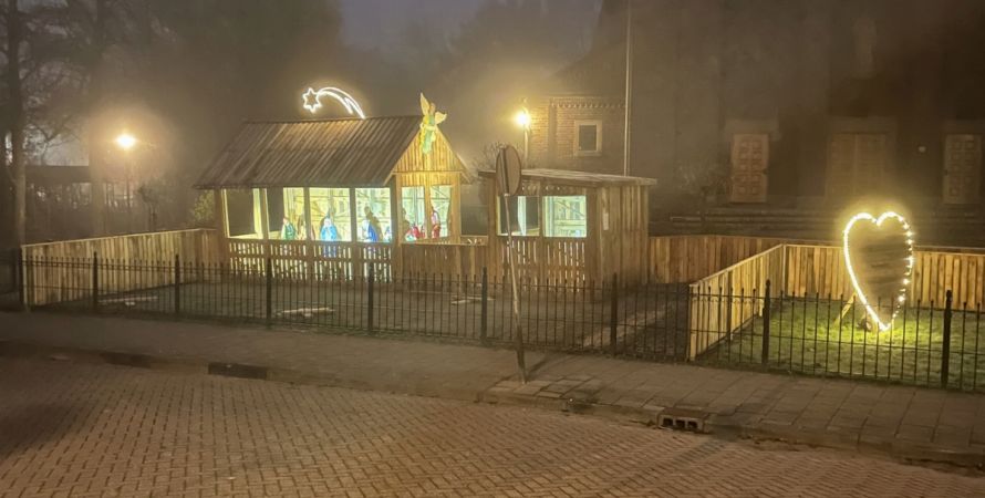 De kerststal komt er weer aan….