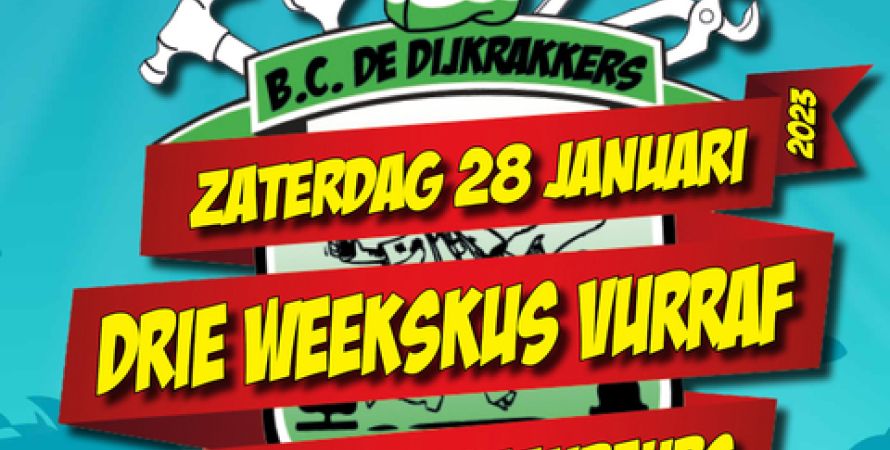 Drie weken voor Carnaval stond tot en met 2020 al jaren het Carnavalsfeest van BC De Dijkrakkers 'Drie Weekskus Vurraf' vast in de agenda bij De Graanbeurs.