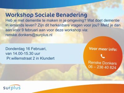 In gesprek over Sociale benadering Dementie