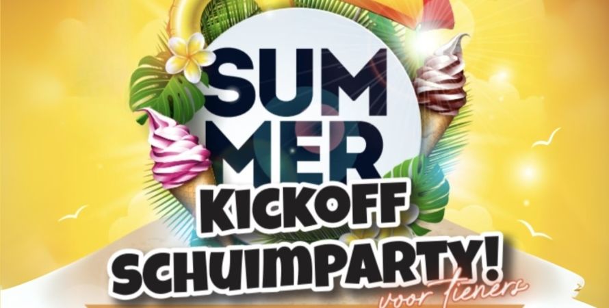 Summer kickoff schuimparty voor tieners