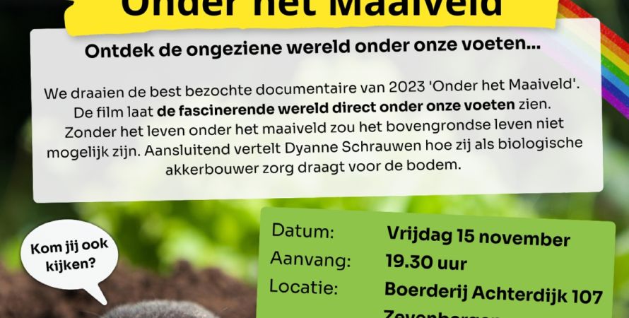 Klapstoelfilmavond 'Onder het maaiveld'