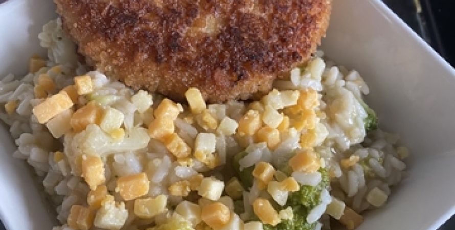 Emma’s recept…deze keer Cheesy risotto met broccoli en bloemkool