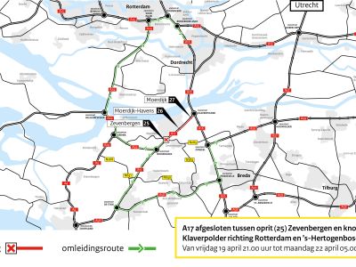 A17: wegafsluiting