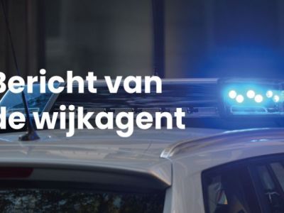 Bericht van de wijkagent Augustus