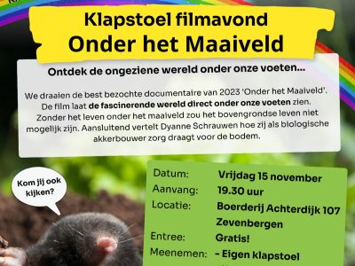 Klapstoelfilmavond 'Onder het maaiveld'