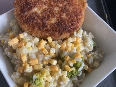 Emma’s recept…deze keer Cheesy risotto met broccoli en bloemkool