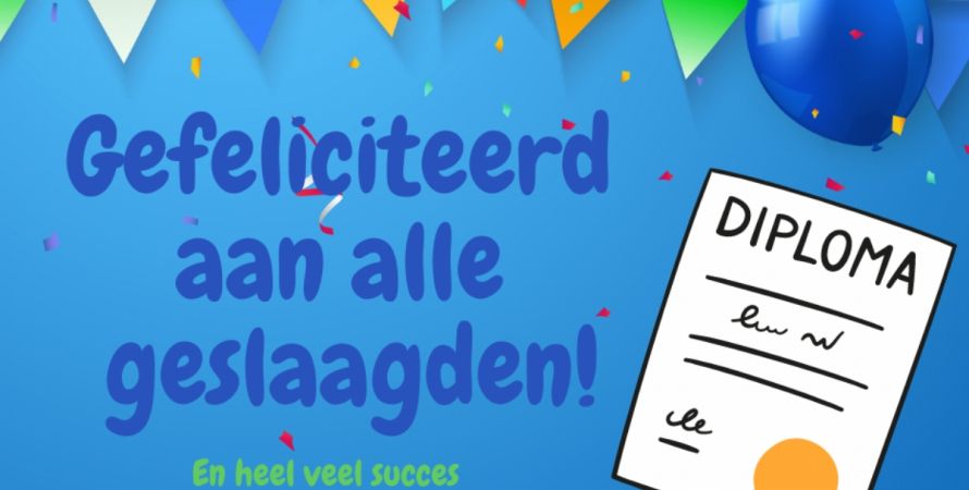 Gefeliciteerd aan alle geslaagden!